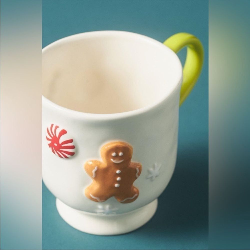 ❤️ NWT ANTHRO Holiday Gingerbread Mug - Anthropologie NWT